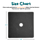 Courtyard Hidden Litter Box Planter Carbon Filters